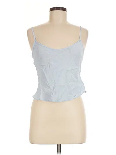 Pre-owned Jcrew Tank Top Blue Strapless Neckline Tops