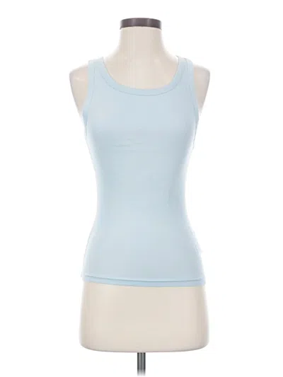 Pre-owned Jcrew Tank Top Blue Strapless Neckline Tops