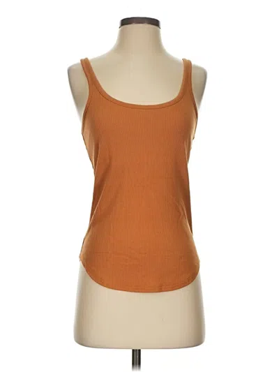 Pre-owned Jcrew Tank Top Brown Square Neckline Tops