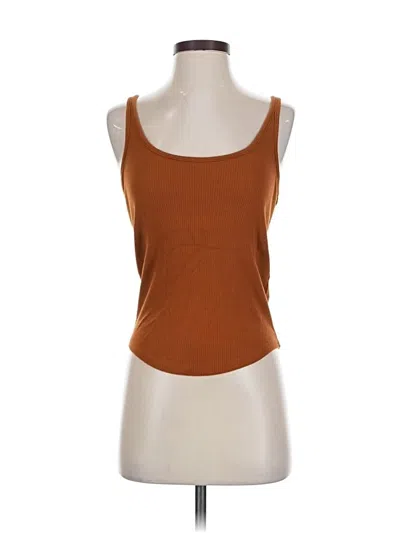 Pre-owned Jcrew Tank Top Brown Strapless Neckline Tops