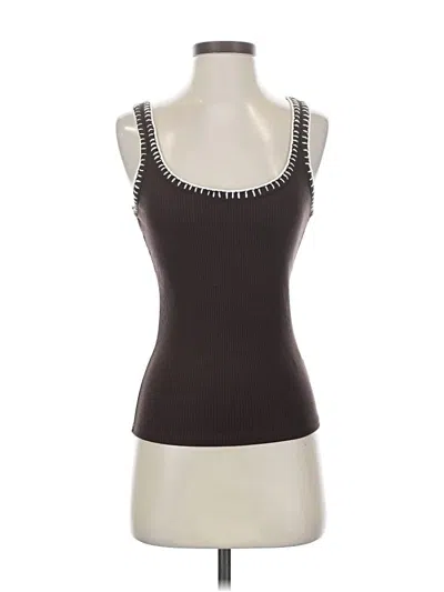 Pre-owned Jcrew Tank Top Brown Strapless Neckline Tops