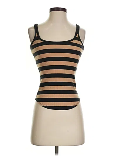 Pre-owned Jcrew Tank Top Brown Strapless Neckline Tops