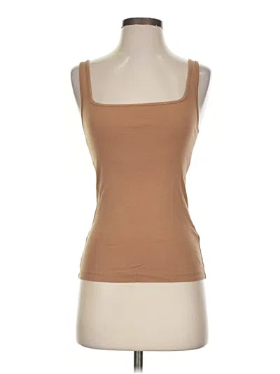Pre-owned Jcrew Tank Top Brown Strapless Neckline Tops