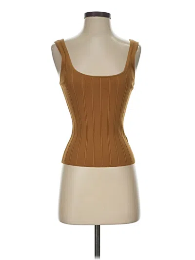 Pre-owned Jcrew Tank Top Brown Strapless Neckline Tops