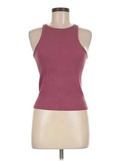 Pre-owned Jcrew Tank Top Burgundy Halter Neckline Tops