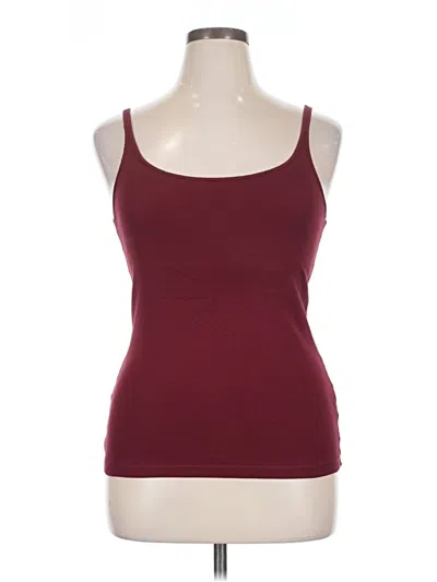 Pre-owned Jcrew Tank Top Burgundy Strapless Neckline Tops
