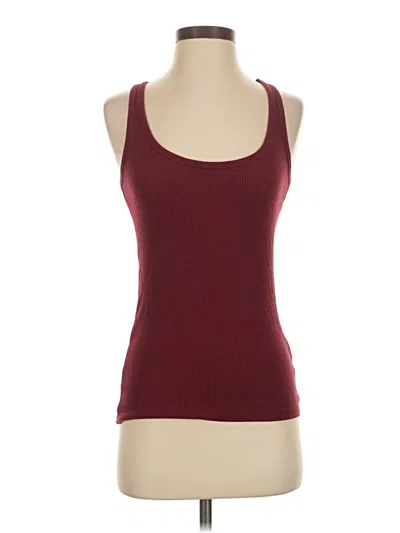Pre-owned Jcrew Tank Top Burgundy Strapless Neckline Tops