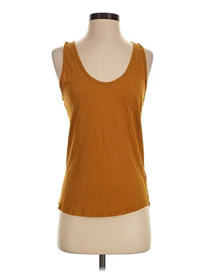 Pre-owned Jcrew Tank Top Gold Scoop Neck Tops