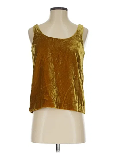 Pre-owned Jcrew Tank Top Gold Square Neckline Tops