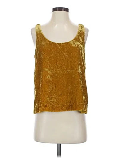 Pre-owned Jcrew Tank Top Gold Square Neckline Tops