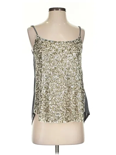 Pre-owned Jcrew Tank Top Gold Strapless Neckline Tops