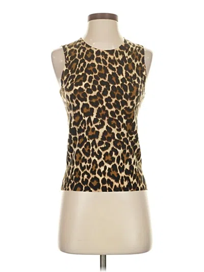 Pre-owned Jcrew Tank Top Gold Strapless Neckline Tops