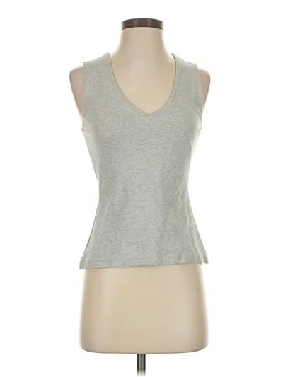 Pre-owned Jcrew Tank Top Gray Plunge Neckline Tops