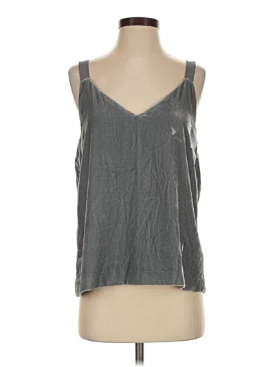 Pre-owned Jcrew Tank Top Gray Plunge Neckline Tops