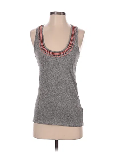 Pre-owned Jcrew Tank Top Gray Strapless Neckline Tops
