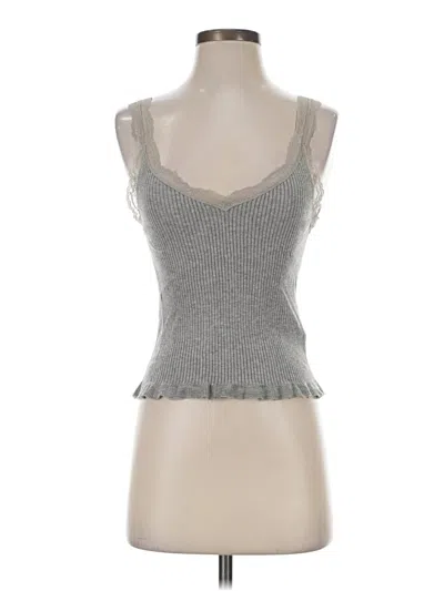Pre-owned Jcrew Tank Top Gray Sweetheart Neckline Tops