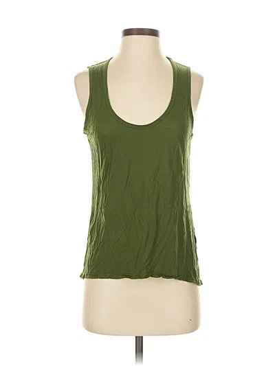 Pre-owned Jcrew Tank Top Green Halter Neckline Tops