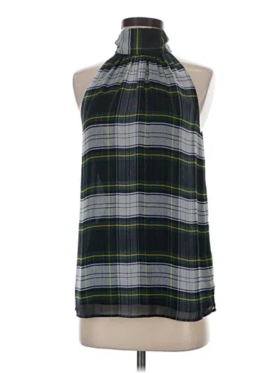 Pre-owned Jcrew Tank Top Green Halter Neckline Tops