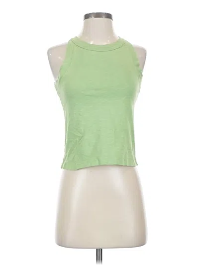 Pre-owned Jcrew Tank Top Green Halter Neckline Tops