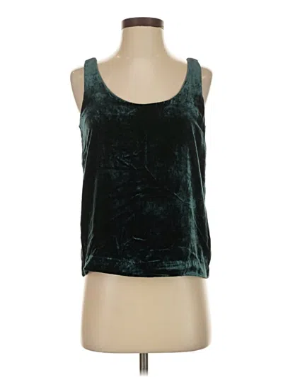 Pre-owned Jcrew Tank Top Green Halter Neckline Tops