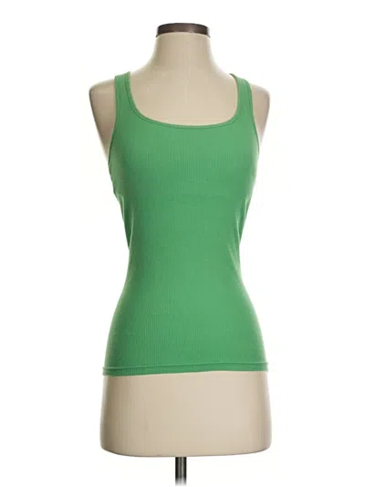 Pre-owned Jcrew Tank Top Green Halter Neckline Tops