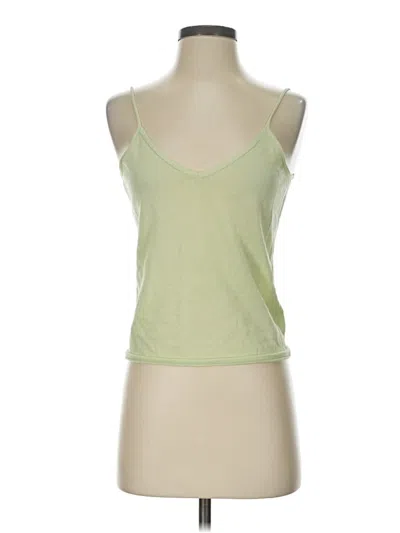 Pre-owned Jcrew Tank Top Green Halter Neckline Tops