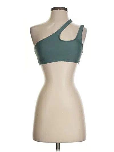 Pre-owned Jcrew Tank Top Green One Shoulder Neckline Tops