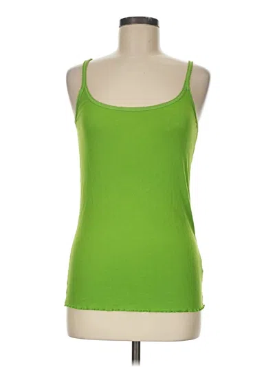 Pre-owned Jcrew Tank Top Green Square Neckline Tops