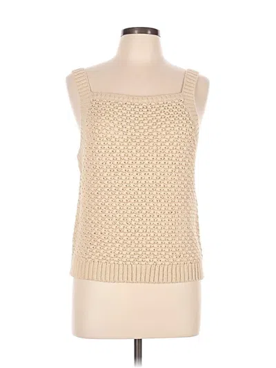 Pre-owned Jcrew Tank Top Ivory Square Neckline Tops