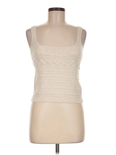 Pre-owned Jcrew Tank Top Ivory Square Neckline Tops