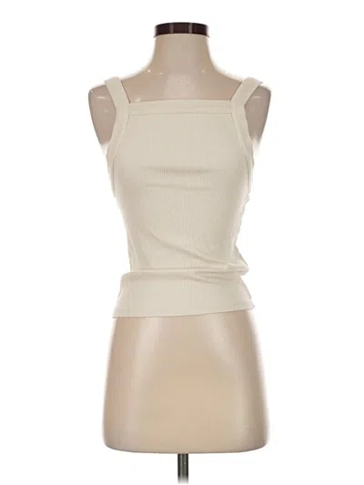 Pre-owned Jcrew Tank Top Ivory Strapless Neckline Tops