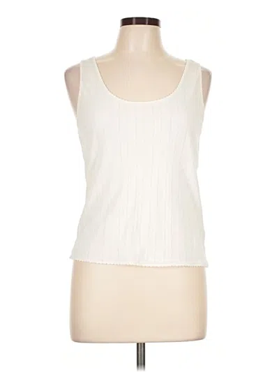 Pre-owned Jcrew Tank Top Ivory Strapless Neckline Tops
