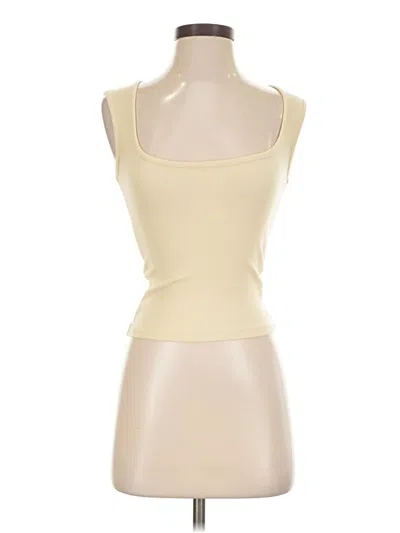 Pre-owned Jcrew Tank Top Ivory Strapless Neckline Tops