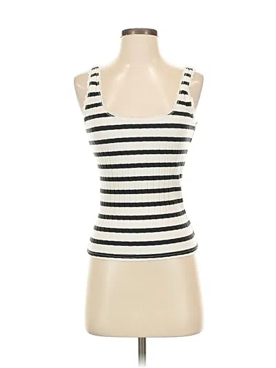 Pre-owned Jcrew Tank Top Ivory Strapless Neckline Tops In White