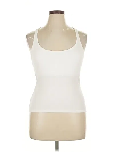 Pre-owned Jcrew Tank Top Ivory Strapless Neckline Tops In White