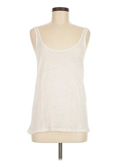 Pre-owned Jcrew Tank Top Ivory Strapless Neckline Tops In White