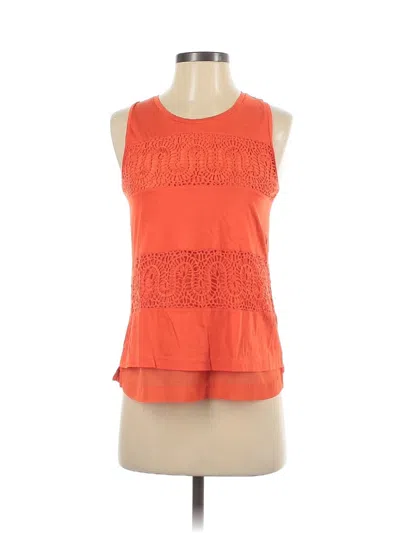 Pre-owned Jcrew Tank Top Orange Halter Neckline Tops