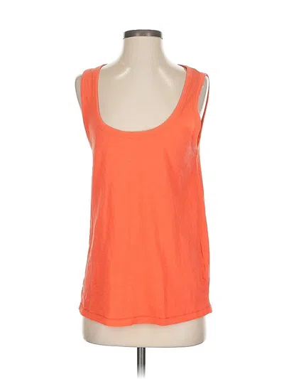 Pre-owned Jcrew Tank Top Orange Halter Neckline Tops