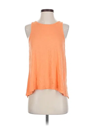 Pre-owned Jcrew Tank Top Orange Halter Neckline Tops