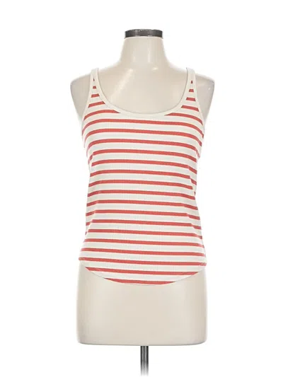 Pre-owned Jcrew Tank Top Orange Halter Neckline Tops