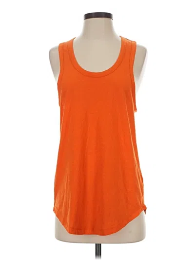 Pre-owned Jcrew Tank Top Orange Halter Neckline Tops