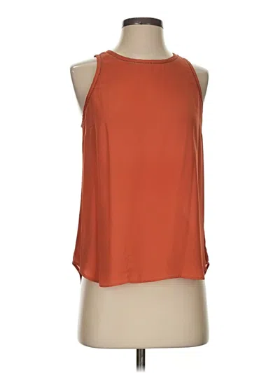 Pre-owned Jcrew Tank Top Orange Halter Neckline Tops