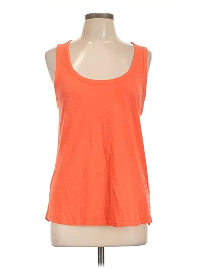 Pre-owned Jcrew Tank Top Orange Halter Neckline Tops