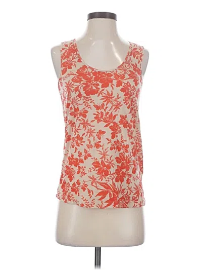 Pre-owned Jcrew Tank Top Orange Halter Neckline Tops