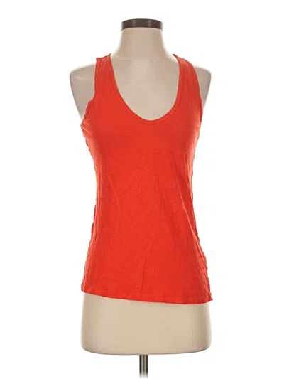 Pre-owned Jcrew Tank Top Orange Halter Neckline Tops