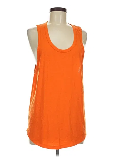 Pre-owned Jcrew Tank Top Orange Halter Neckline Tops