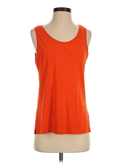 Pre-owned Jcrew Tank Top Orange Scoop Neck Tops