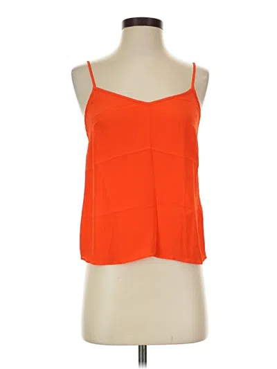 Pre-owned Jcrew Tank Top Orange Strapless Neckline Tops