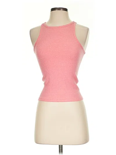 Pre-owned Jcrew Tank Top Pink Halter Neckline Tops