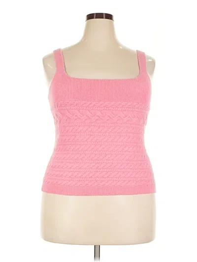Pre-owned Jcrew Tank Top Pink Strapless Neckline Tops